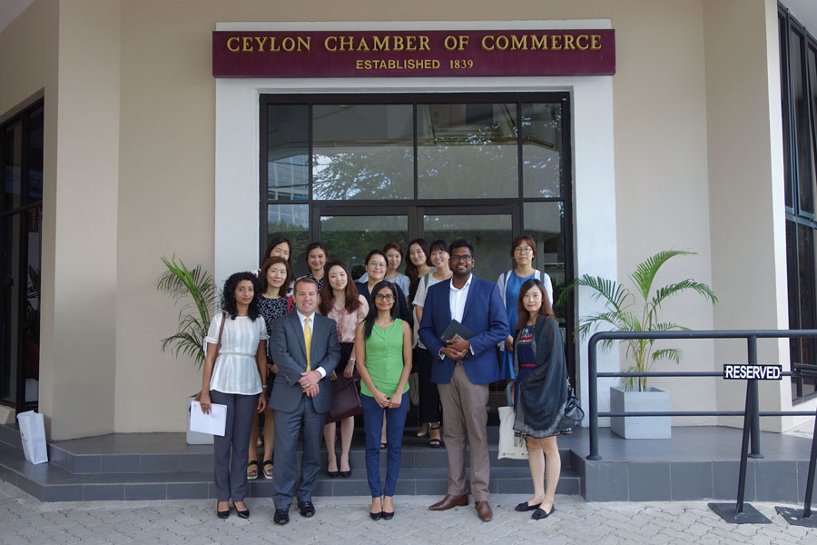 Fellows visit Ceylon Chamber of Commerce, August 1, 2016